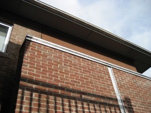 Concealed downspout