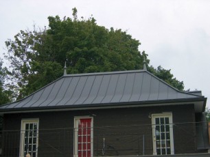 Anthra Zinc Roof with Quartz Zinc Finials